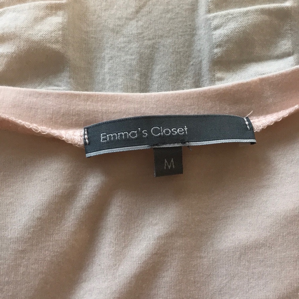 Grey and Blush V-neck Emma Tops - Picture 3 of 3